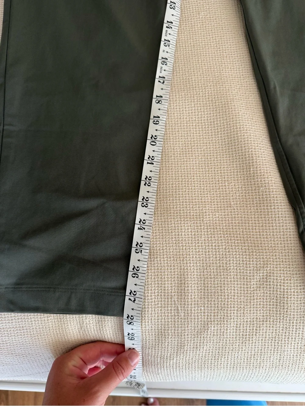 Lululemon ABC Warpstreme Men's Olive Green Stretch Pants
